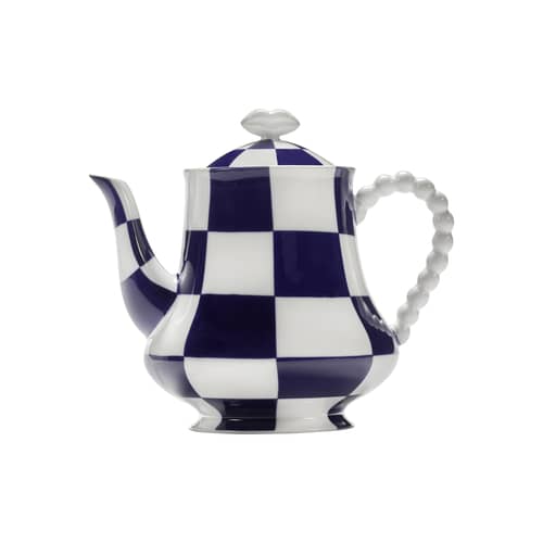 Teekanne Fête des Bêtes keramik blau - Serax - Blau & Weiß - emailliertes Porzellan