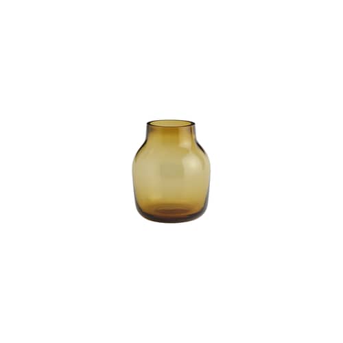 Vase Silent verre orange / Ø 11 x H 13,4 cm - Muuto - Orange - Verre soufflé bouche