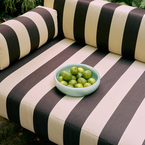 Piatto da portata  materiale plastico verde / Ø 26 x H 7,5 cm - HK LIVING - Verde menta - Resina