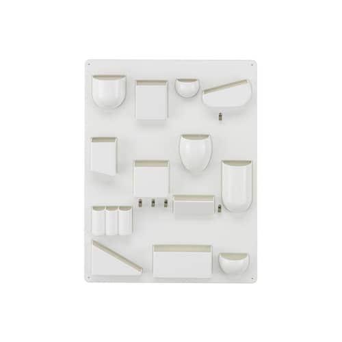 Uten.Silo II RE Wall storage plastic material white / Recycled - Dorothee Becker (1970) - 52 x 68 cm - Vitra - White - Recycled ABS