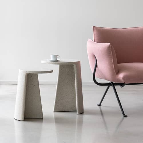Table d\'appoint Ancora béton gris / Ø 35,5 x H 47 cm - Magis - / Ø 35 x H 47 cm - Béton