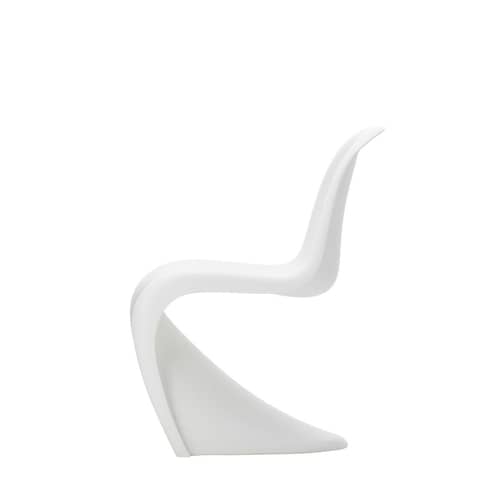 Chaise enfant Panton Junior plastique blanc / By Verner Panton, 1959 - Vitra - Blanc - Polypropylène teinté