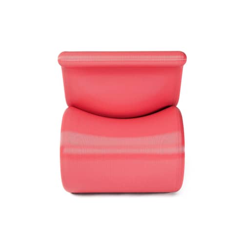 Fauteuil Éclair Chair rose - CRÈME ATELIER - Bubble Gum - PETG recyclé