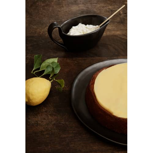 Milchtopf Flow keramik schwarz / H 10 cm - 30 cl - Ferm Living - Schwarz - emailliertes Porzellan
