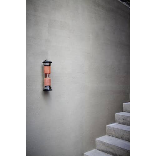 Outdoor-Wandleuchte In The Tube 100-350 metall glas gold / L 37 cm - DCW éditions - Goldfarben - Borosilikatglas, Messing, rostfreier Stahl