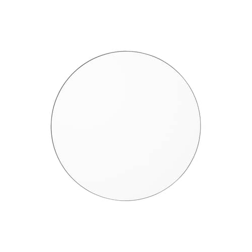 Miroir mural Circum Medium miroir bois naturel / Ø 90 cm - AYTM - Clair / Cadre Taupe - MDF peint, Verre