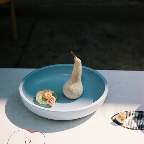 Plat Sobremesa Medium céramique bleu / Ø 23 x H 5 cm - Hay - Bleu clair - Porcelaine