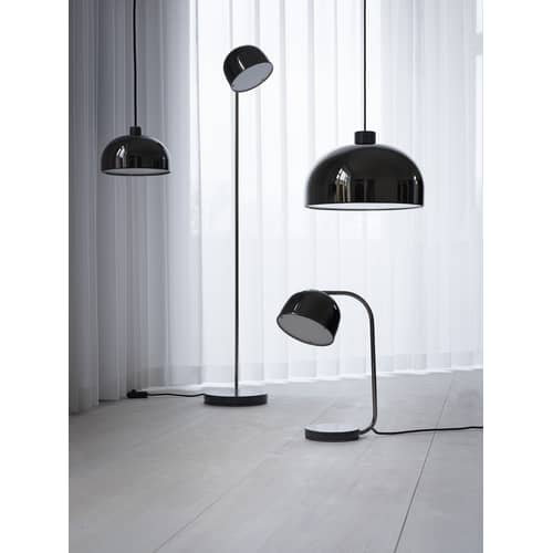 Sospensione Grant metallo pietra nero / Metallo & granito - Ø 45 cm - Normann Copenhagen - Nero - Acciaio, Granito