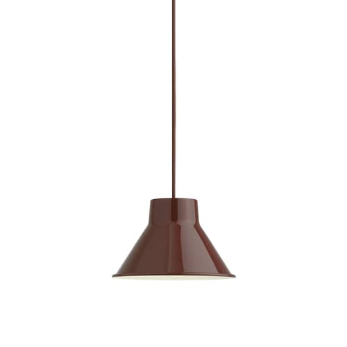 Sospensione Top metallo rosso / Ø 21 x H 13 cm - Acciaio - Muuto - Rosso profondo - Acciaio