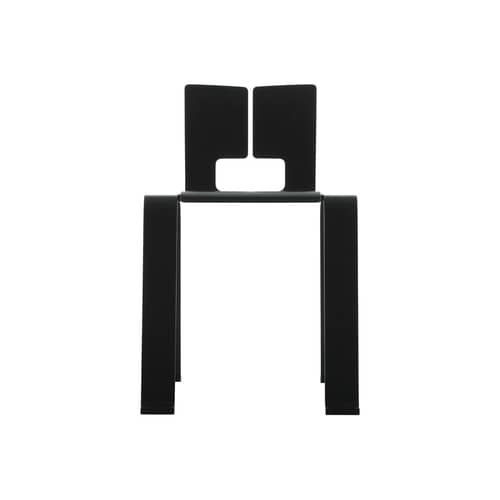 Stapelbarer Stuhl Ombra Tokyo holz schwarz / Charlotte Perriand, 1953 - CASSINA - schwarz - getöntes Eichenholzfurnier