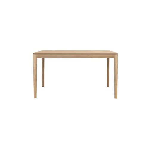 Table rectangulaire Bok / Chêne massif - 140 x 80 cm / 6 personnes - Ethnicraft - Chêne huilé - Chêne massif huilé