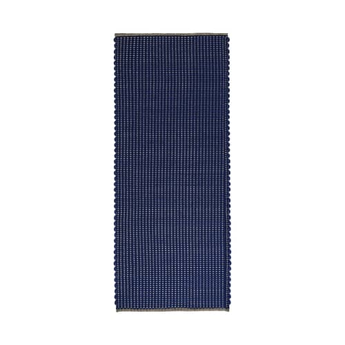 Tapis Cord tissu bleu / 70 x 250 cm - Recyclé - Tom Dixon - Bleu outremer -  PET recyclé