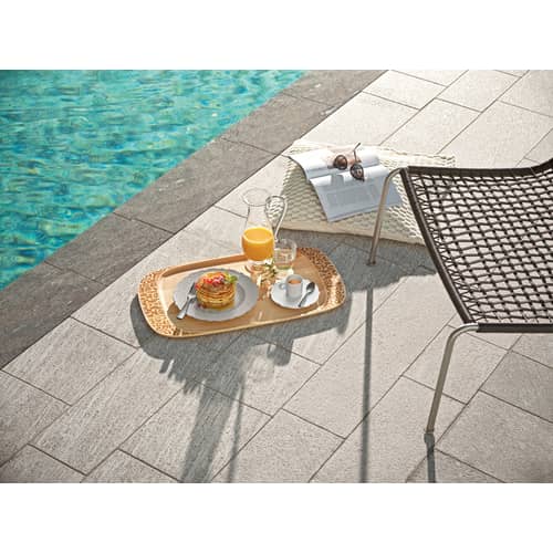 Tasse à café Dressed en plein air plastique gris / Mélamine - Alessi - Tasse / Gris clair - Mélamine