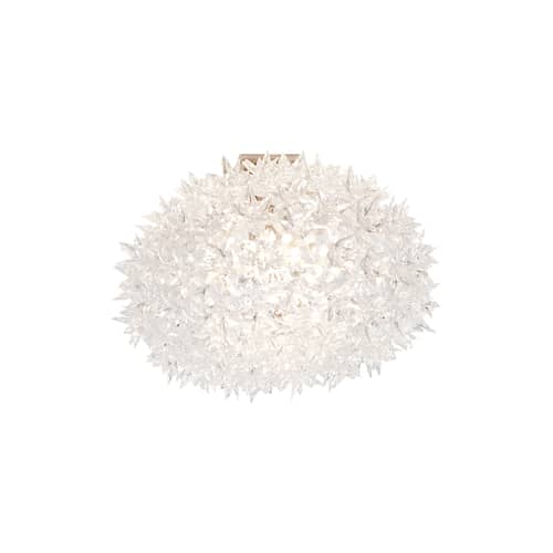 Applique Bloom plastique transparent / Plafonnier - Ø 53 cm - Kartell - Cristal - Polycarbonate