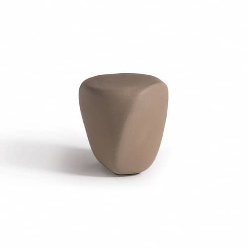 Beistelltisch Reborn plastikmaterial beige 40 x 42 x H 45 cm - 100% recycelt - Slide - Mandelbeige - Recyceltes Ecothylene