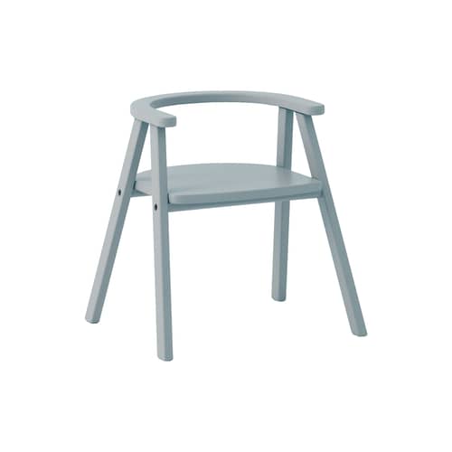 Chaise enfant Growing Green bois bleu - NOBODINOZ - Bleu ciel - Hêtre massif