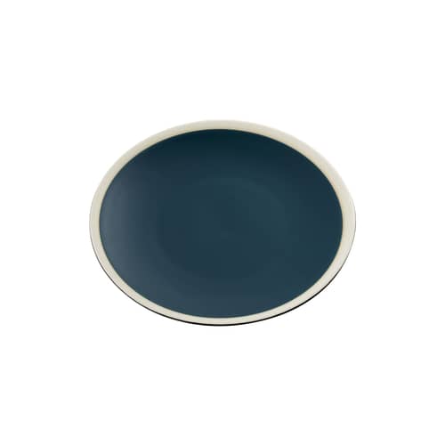 Sicilia Dessert plate ceramic blue Ø 20 cm - Maison Sarah Lavoine - Blue / White - Enamelled sandstone