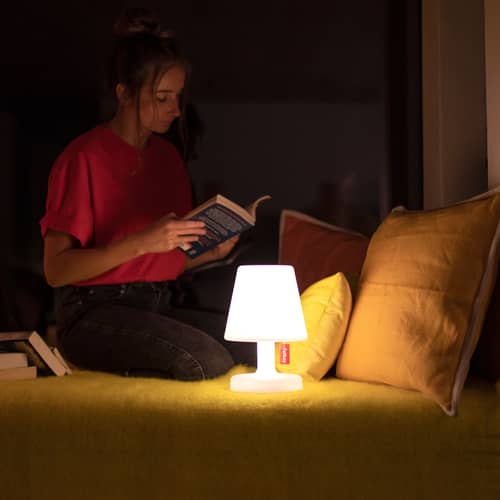 Set de 2 lampes sans fil rechargeables Edison the Petit II LED / H 25 cm - Fatboy - Blanc - Polypropylène