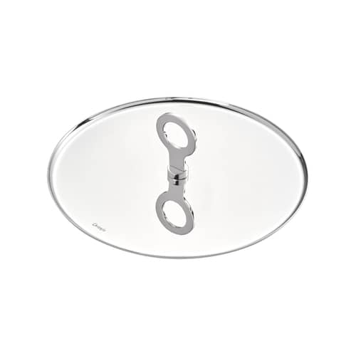 Sottopiatto/vassoio Oh metallo / Modello grande - Ø 27 cm - Christofle - Acciaio lucido - Acciaio lucidato