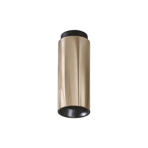 Plafonnier Tobo C65 métal / Ø 6,5 x H 16,5 cm - DCW éditions - Nickel - Acier