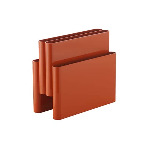 Porte-revues  plastique orange / Giotto Stoppino, réédition 1980 - Kartell - Orange - Technopolymère thermoplastique