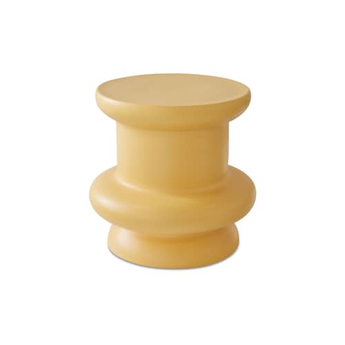 Table d\'appoint Cosmos céramique jaune / Ø 41 x H 40 cm - HK LIVING - Miel - Céramique émaillée