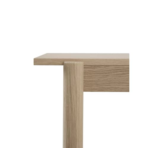 Table rectangulaire Linear WOOD / Bois - 200 x 90 cm - Muuto - Chêne / 200 x 90 cm - Chêne massif, Contreplaqué de chêne