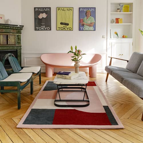 Tapis Morning Yoga / 210 x 140 cm - Laine tuftée main - COLORTHERAPIS - 210 x 140 cm / Multicolore - Laine de Nouvelle-Zélande