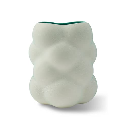 Grape Small Vase ceramic green / Ø 24.5 x H 30 cm - Pols Potten - Dark green - Glazed ceramic