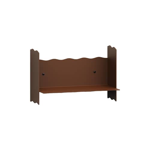 Pli Vague by Uchronia Wall shelf metal brown / L 30 x D 15 cm - TIPTOE - Brown - Powder coated steel