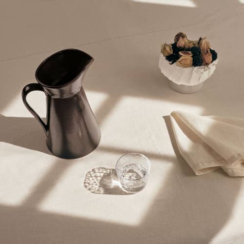 Bicchiere Hammered vetro trasparente / Ø 8 x H 7,5 cm - BROSTE COPENHAGEN - Trasparente - Vetro soffiato a bocca