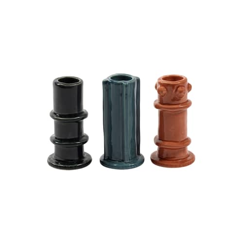 Set de 3 bougeoirs Molly 03 / H 10 cm - Serax - Set 03 / H 10 cm - Grès émaillé