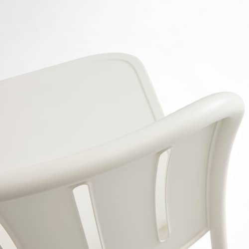 Chaise empilable Deville métal blanc - Hay - Blanc crème - 