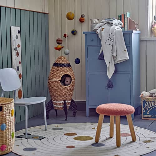 Chaise enfant Gugga bois gris - Bloomingville - Gris - Acier, Contreplaqué