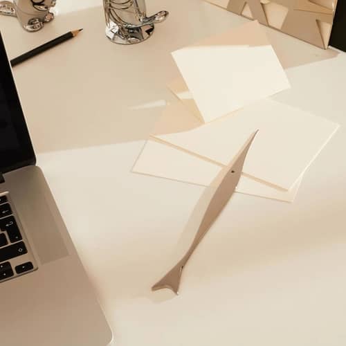 Coupe-papier Pes métal - Alessi - Acier inoxydable brillant - Acier