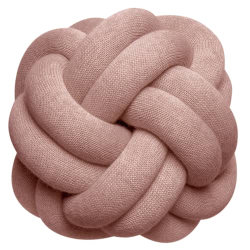 Coussin Knot tissu rose / Fait main - 30 x 30 cm / 2016 - Design House Stockholm - Rose pâle - Acrylique, Laine