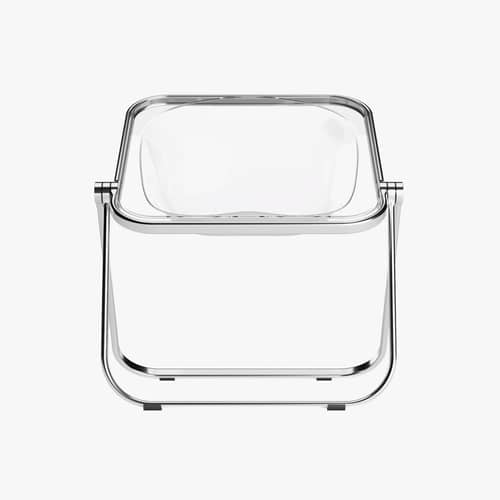 Fauteuil pliant Plona / Giancarlo Piretti, 1970 - ANONIMA CASTELLI - Transparent - Aluminium poli, Plexiglas