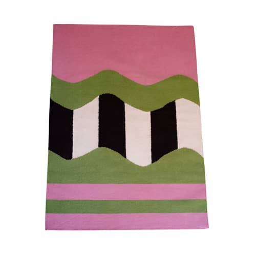 Tapis Vertigo / 180 x 120 cm - Tissé main - COLORTHERAPIS - 180 x 120 cm - Laine vierge de Nouvelle-Zélande