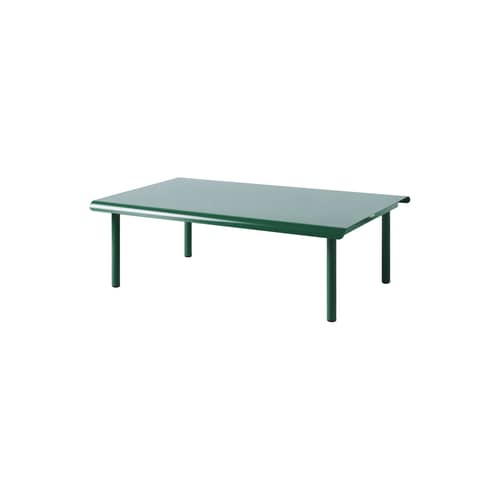 Tavolino Patio metallo verde / 110 x 70 x H 36 cm - Tolix - Verde muschio - Acciaio inossidabile