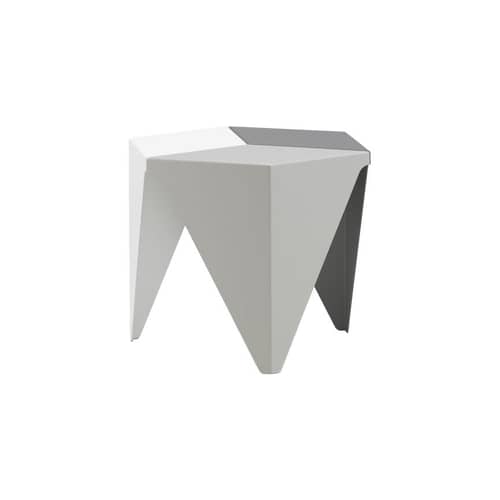Tavolino Prismatic 3 metallo grigio / Isamu Noguchi, 1957 / 41 x 41 x H 37,5 cm - Vitra - Grigio chiaro (3 tonalità) - Alluminio