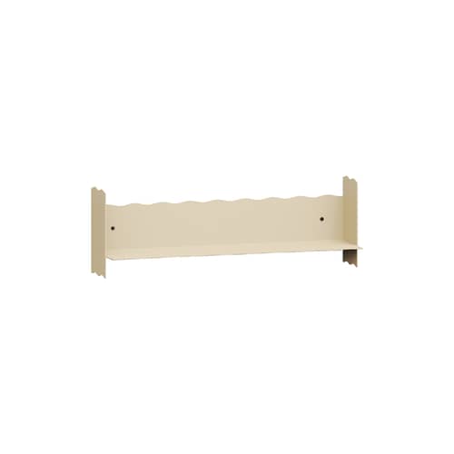 Wandregal Pli Vague by Uchronia metall beige / B 60 x T 15 cm - TIPTOE - Beige - thermolackierter Stahl