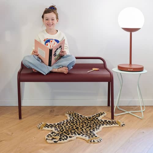 Banc empilable Luxembourg métal marron / Compact - 2 places / L 90 cm - Fermob - Tonka - Aluminium