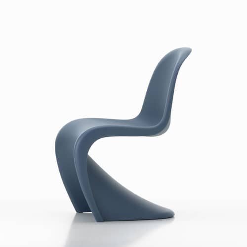 Chaise enfant Panton Junior plastique bleu / By Verner Panton, 1959 - Vitra - Bleu de mer - Polypropylène teinté