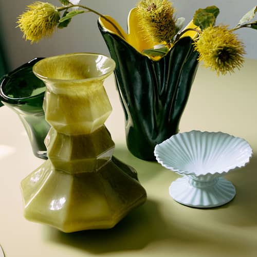 Coupe New classics céramique blanc / Ø 20 x H 10 cm - HK LIVING - Blanc - Grès
