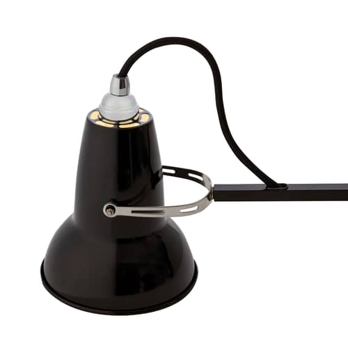 Lampe de table Original 1227 Mini métal noir / 2 bras articulés - H max 50 cm /Réédition 1930\' / Seconde vie - Anglepoise - Noir Jet - Acier, Aluminium, Fonte de fer