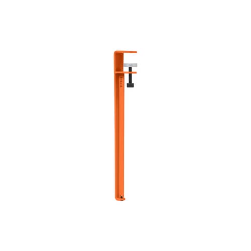 Piede  metallo arancione con fissaggio a morsa di Uchronia / H 43 cm - Per creare un tavolino o una panca - TIPTOE - Arancione (di Uchronia) - Acciaio termolaccato