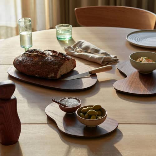 Set de 3 planches à découper Cairn bois / Frêne FSC - 38 x 22 cm - Ferm Living - Marron - Frêne massif