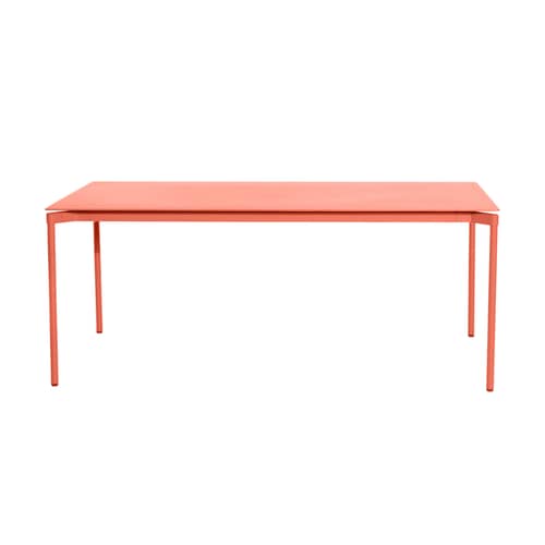 rechteckiger Tisch Fromme metall rosa orange / Aluminium - 180 x 90 cm - Petite Friture - Korallenrot - Aluminium