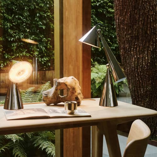 Tischleuchte Pose LED plastikmaterial silber / Orientable - Tom Dixon - Silber - ABS