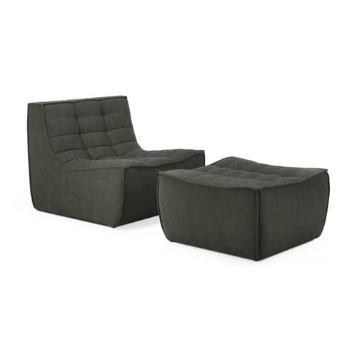 Chauffeuse N701 Ethnicraft - Vert - Tissu | Made In Design
